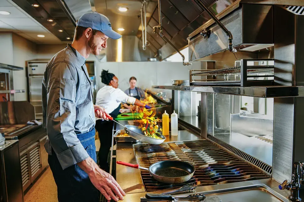 men cooking